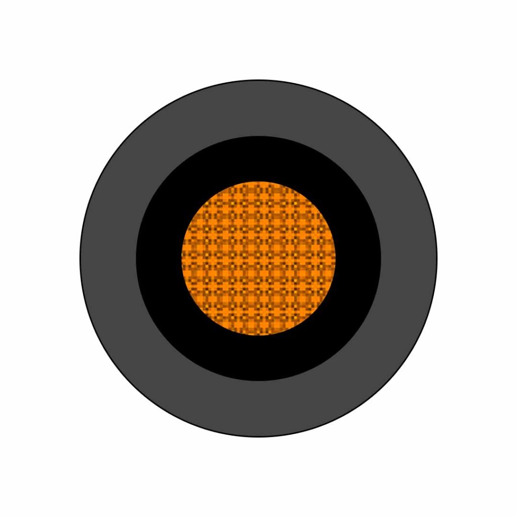 كابلات الطاقة الشمسية منخفضة الجهد (Cu / LS0H-XL / LS0H-XL 1kV 1X10 mm2 أسود )